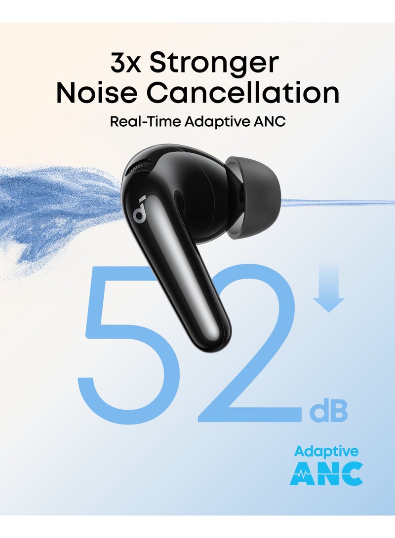 ساوند كور P31i by Anker, Real-Time Adaptive Noise Cancelling, Hi-Res Sound, Translation Earbuds, 50H Playtime, Wireless Earbuds, Bluetooth Earphones, Spatial Audio, Fast Charging, IP55 Black - Image 2