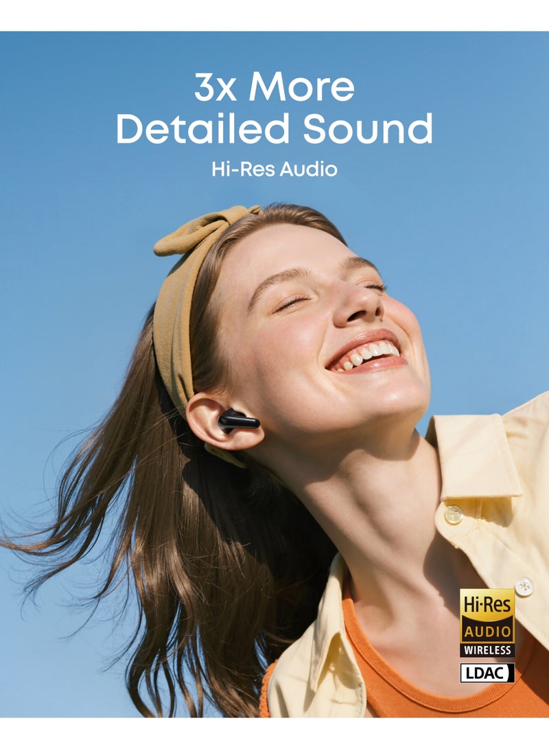 ساوند كور P31i by Anker, Real-Time Adaptive Noise Cancelling, Hi-Res Sound, Translation Earbuds, 50H Playtime, Wireless Earbuds, Bluetooth Earphones, Spatial Audio, Fast Charging, IP55 Black - Image 3