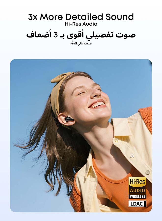 ساوند كور P31i من أنكر، إلغاء الضوضاء التكيفي في الوقت الحقيقي، صوت عالي الدقة، سماعات أذن للترجمة، 50 ساعة من وقت التشغيل، سماعات أذن لاسلكية، سماعات بلوتوث، صوت مكاني، شحن سريع، IP55 - Image 4