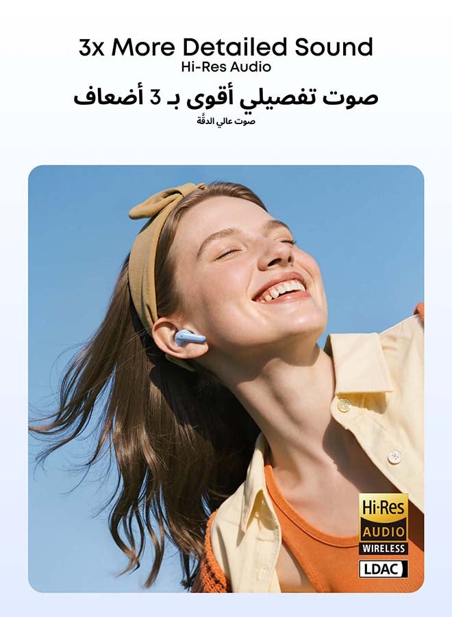 Soundcore P31i by Anker, Real-Time Adaptive Noise Cancelling, Hi-Res Sound, Translation Earbuds, 50H Playtime, Wireless Earbuds, Bluetooth Earphones, Spatial Audio, Fast Charging, IP55 Light Blue - Image 4