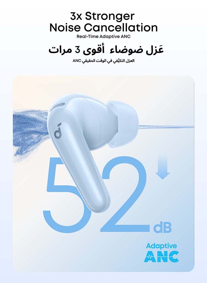 Soundcore P31i by Anker, Real-Time Adaptive Noise Cancelling, Hi-Res Sound, Translation Earbuds, 50H Playtime, Wireless Earbuds, Bluetooth Earphones, Spatial Audio, Fast Charging, IP55 Light Blue - Image 3