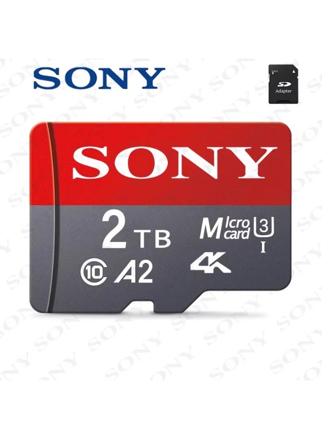سوني Memory Card 2TB 10 Flash Micro Card for Phone - Sony card Red & Black - Image 4