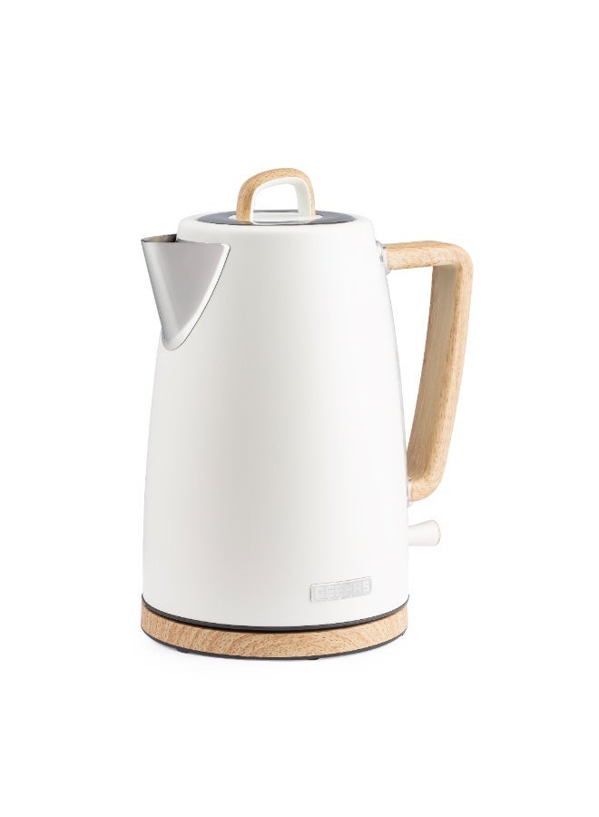 جيباس غلاية كهربائية من الفولاذ المقاوم للصدأ سعة 1.7 لتر | 3000 واط غليان سريع، مؤشر مستوى الماء | تقنية ستريكس، فلتر قابل للفصل، إيقاف تلقائي | GK38072UK-CR كريمي - Image 2