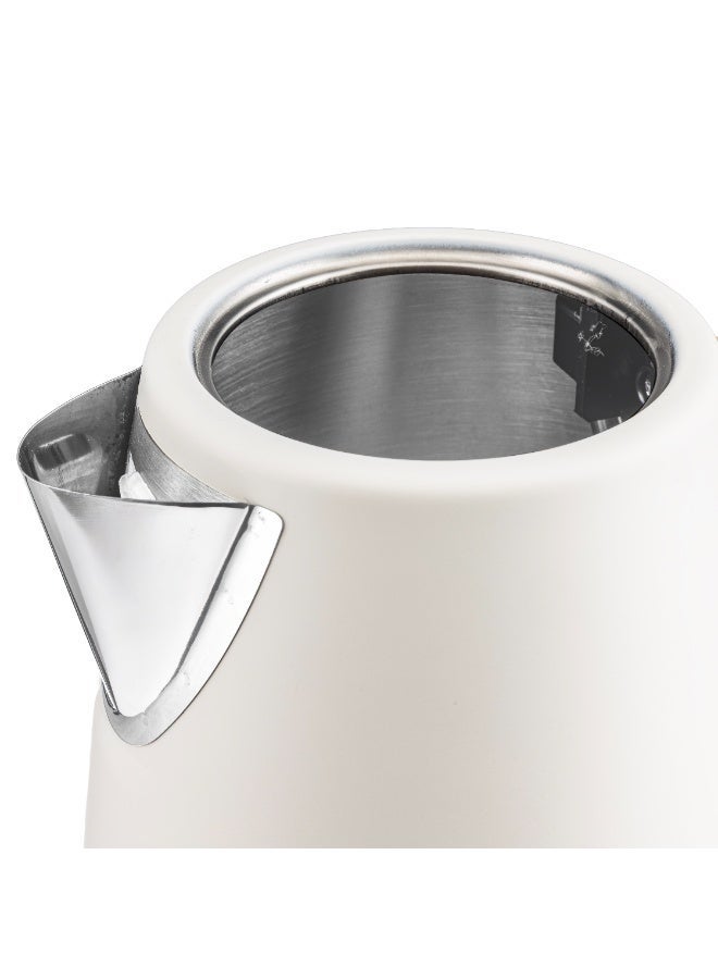 جيباس غلاية كهربائية من الفولاذ المقاوم للصدأ سعة 1.7 لتر | 3000 واط غليان سريع، مؤشر مستوى الماء | تقنية ستريكس، فلتر قابل للفصل، إيقاف تلقائي | GK38072UK-CR كريمي - Image 5