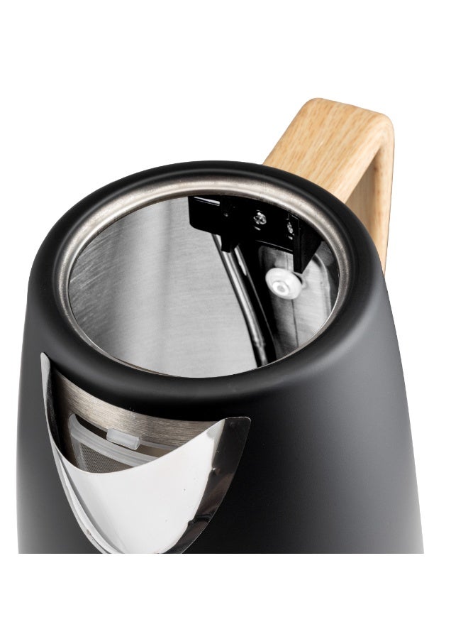 GEEPAS 1.7 L Stainless Steel Electric Kettle | 3000W Rapid Boil, Water Level Indicator | Strix Technology, Detachable Filter, Auto Shut-Off | GK38072UK-BK Black 1.7 L 3000 W GK38072UK-BK black - Image 4