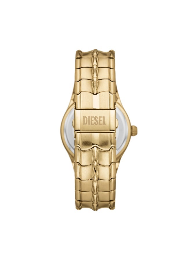 DIESEL Men's Men Vert Ss Cs Yg Dl 44Mm Qtz Yg Mixed H3'2023 - Image 2