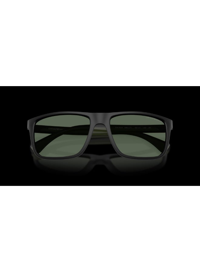 امبوريو ارماني نظارات شمسية بيللو - Ea 4033 - حجم العدسة: 56 مم - أسود غير لامع - Image 1