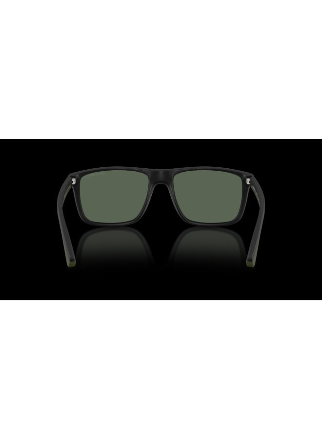 امبوريو ارماني نظارات شمسية بيللو - Ea 4033 - حجم العدسة: 56 مم - أسود غير لامع - Image 3