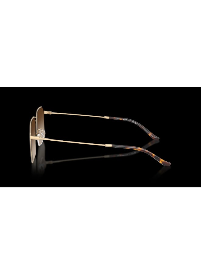 امبوريو ارماني نظارات شمسية بايلوت - Ea 2165D - حجم العدسة: 58 مم - ذهبي باهت مات - Image 2