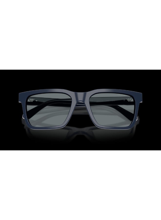 امبوريو ارماني نظارات شمسية بايلوت - Ea 4262U - حجم العدسة: 57 مم - أزرق لامع - Image 1