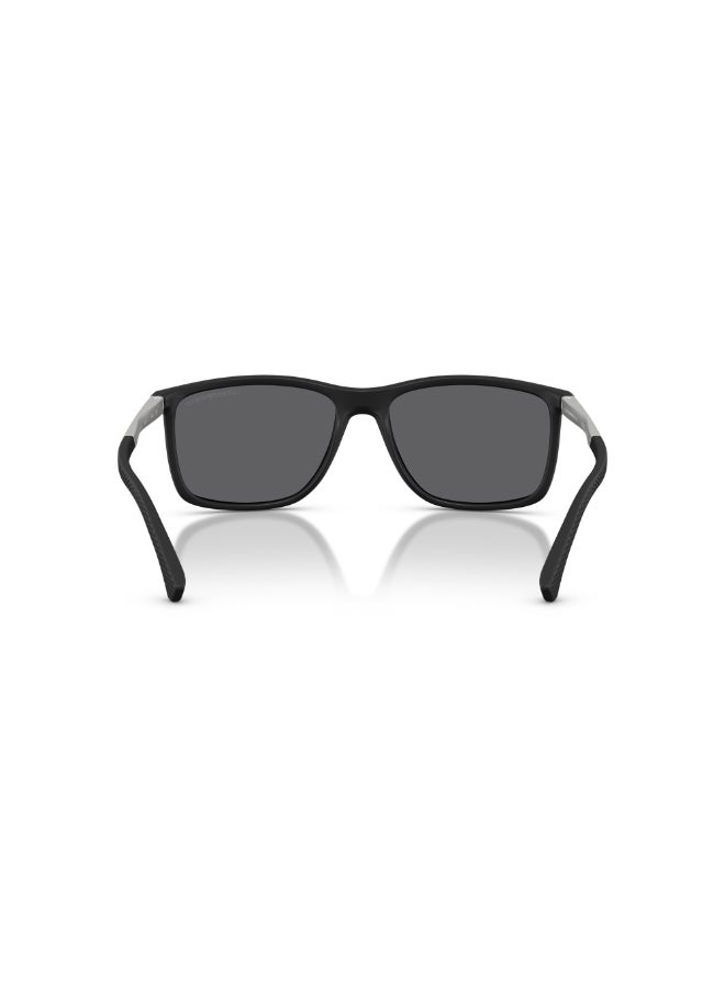 امبوريو ارماني نظارات شمسية مستطيلة - Ea 4058 - حجم العدسة: 58 مم - Image 3