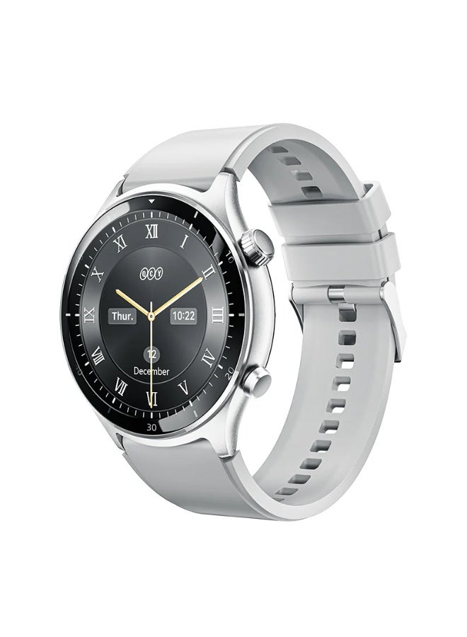 كيو سي واي Active GT Smartwatch - 120+ Sports, 24/7 Health, AI Calls, 12-Day Battery, 3ATM Water-Resistant grey - Image 1