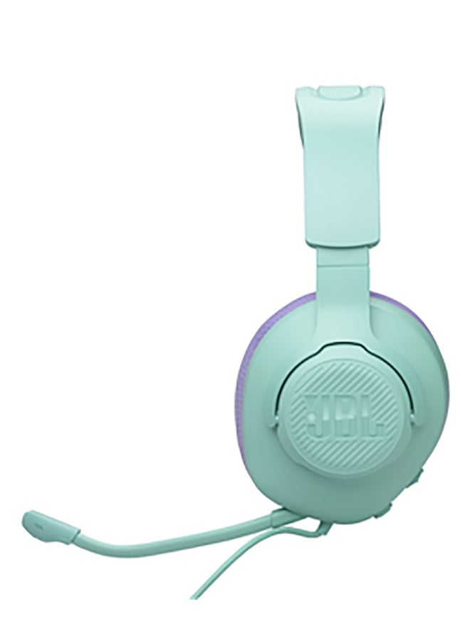JBL Renewed - Quantum 100M2 Wired Over-Ear Gaming Headset With QuantumSOUND Signature And 3.5 mm Headphone Jack, Multi-Platform Compatibility, Detachable Mic, Mute Option - Teal/Purple - Image 3