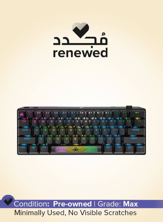 CORSAIR Renewed - K70 PRO MINI WIRELESS RGB 60% Mechanical Gaming Keyboard, Backlit RGB LED, CHERRY MX Red Keyswitches, (CH-9189010-NA) - Black - Image 1