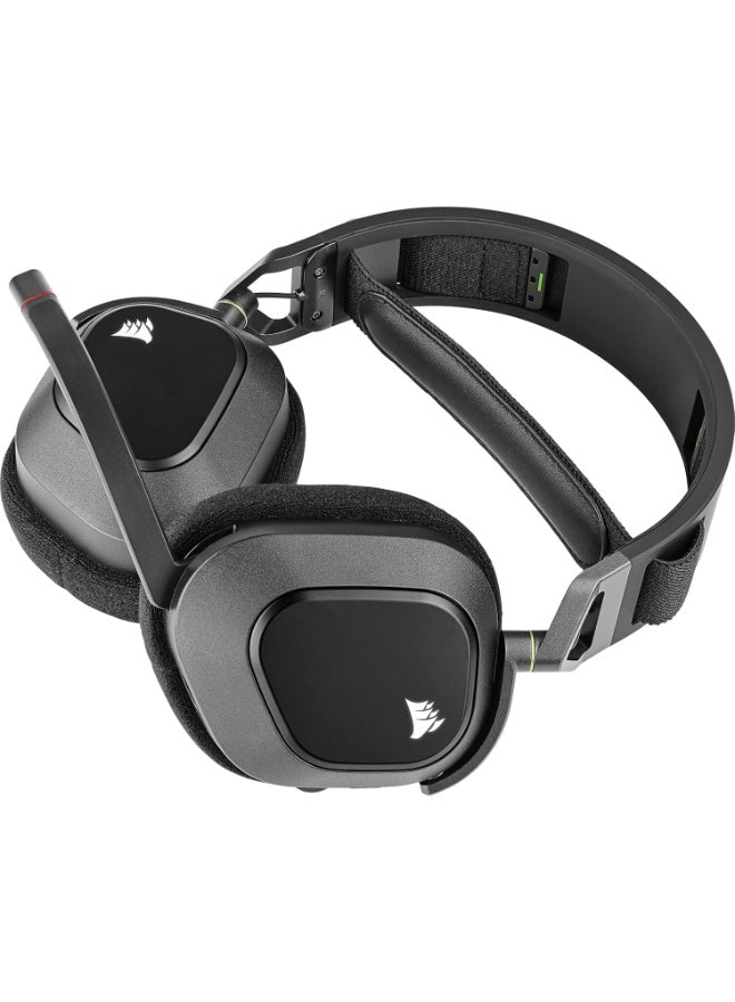 CORSAIR Renewed - HS80 RGB Wireless Premium Gaming Headset with Spatial Audio - Works with Mac, PC, PS5, PS4 - Carbon - Image 3