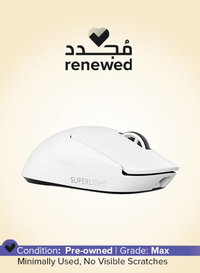 Logitech Renewed - G PRO X SUPERLIGHT 2 LIGHTSPEED Gaming Mouse - White - Image 1