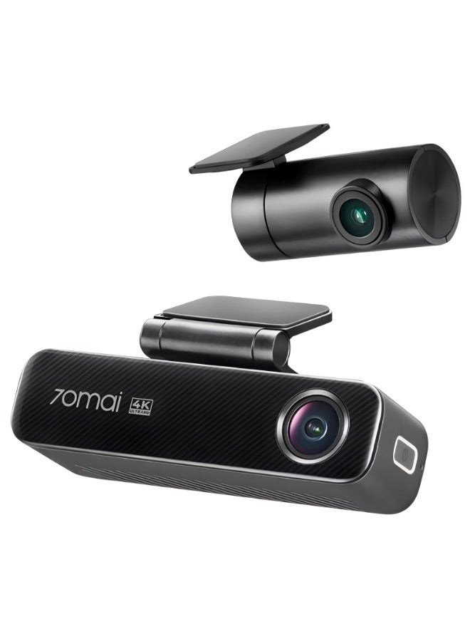 70 ماي كاميرا داش 4K M800 HDR مجموعة 128GB، أمامية وخلفية للسيارات، رؤية ليلية فائقة STARVIS 2 IMX678، فتحة F1.7، مزدوجة HDR، متوافقة مع 4G LTE، واي فاي 5GHz، ذاكرة مدمجة 128GB eMMC، GPS، تحكم صوتي، مراقبة وقوف السيارات - Image 2