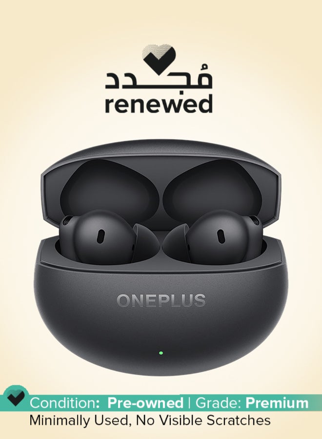 ون بلس مجدد - سماعات أذن بودز 4 TWS مع إلغاء الضوضاء النشط الحقيقي حتى 55 ديسيبل، وضع التكيف، محركات مزدوجة مع DAC مزدوج، صوت ثلاثي الأبعاد، تشغيل موسيقي حتى 45 ساعة، اتصال بجهازين، زمن استجابة منخفض 47 مللي ثانية - - Image 1