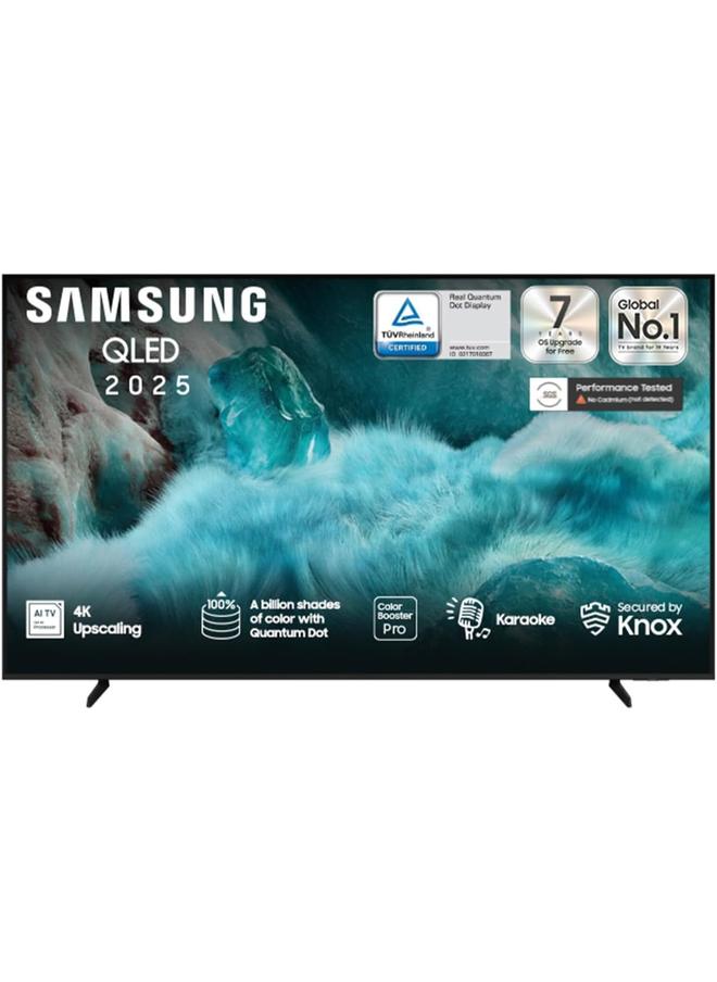 Samsung 55 Inch QLED TV, Q7F, 4K, Q4 AI Processor, 100% Color Volume with Quantum Dot, Secured by Knox, Endless Free Content, Smart TV, QA55Q7FAAUXSA (2025 - KSA Version) QA55Q6FAAUXSA SLIM LOOK: A stylish design for your space. This beautifully slim design blends into your decor, elevating your style without taking it over. - Image 1