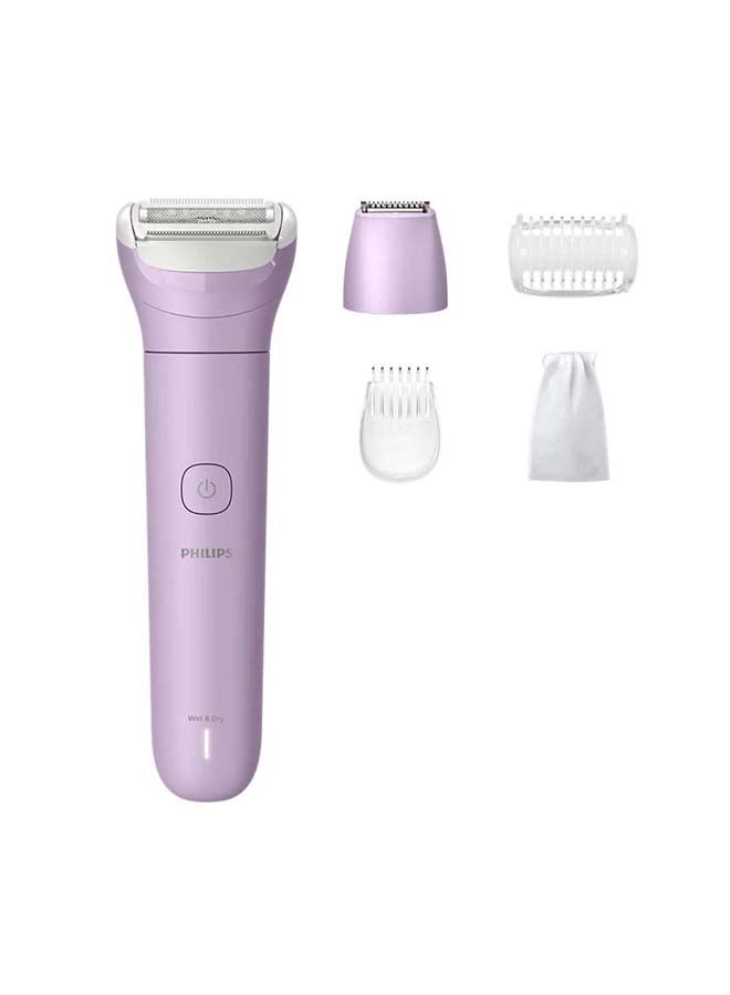 فيليبس ماكينة حلاقة وتقليم للسيدات بدون سلك للاستخدام الرطب والجاف، للساقين، والذراعين، وتحت الإبط، والبكيني، للاستخدام الرطب والجاف، شحن USB-A، شحن سريع للاستخدام الأول | العلامة التجارية رقم 1 لماكينات الحلاقة للسيدات عالميًا! | برل138/00 - Image 1