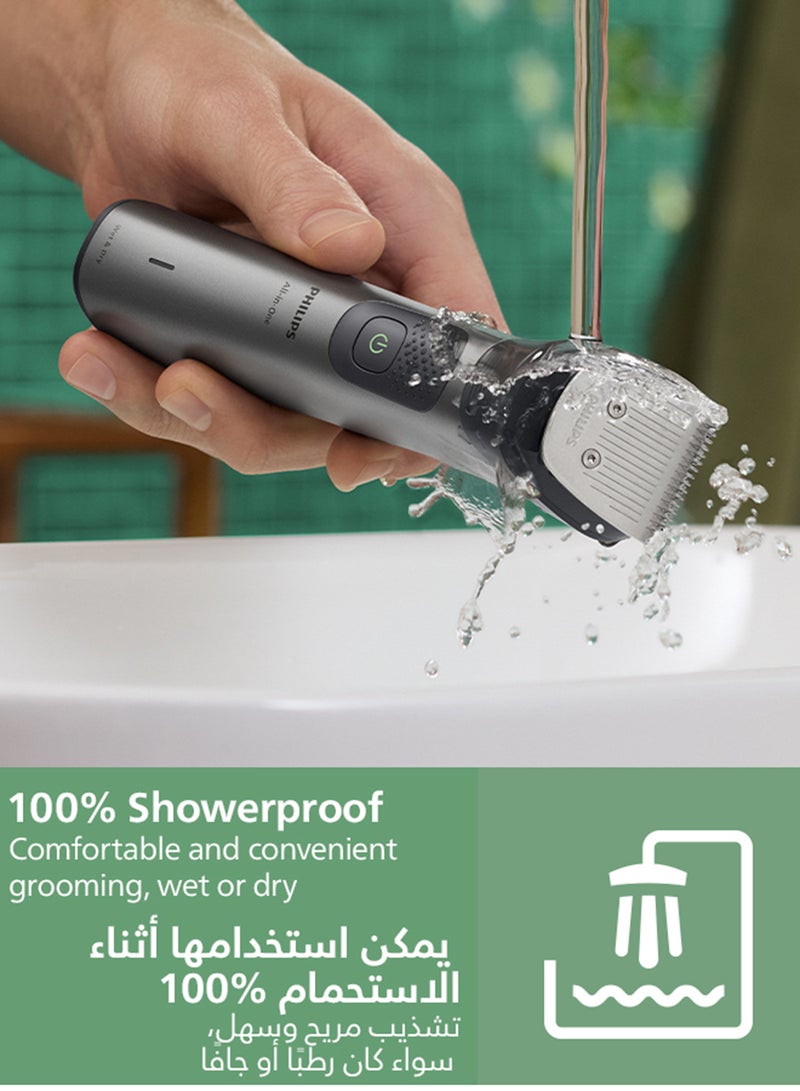 Philips All-in-One Trimmer MG7931/15 16-in-1 Face, hair & body Grooming Premium precision comb + body trimmer 120 min cordless Showerproof USB-A charging Pouch Grey/MG7931/30 - Image 3