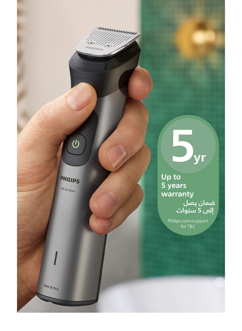 Philips All-in-One Trimmer MG7931/15 16-in-1 Face, hair & body Grooming Premium precision comb + body trimmer 120 min cordless Showerproof USB-A charging Pouch Grey/MG7931/30 - Image 4