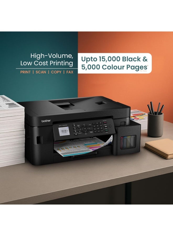 بروذر MFC-T930DW All-in-1 Wireless Colour Inkjet Printer | Refill Ink Tank | Auto 2-Sided Print | 20-Sheet ADF | Scan, Copy, Fax Black - Image 2