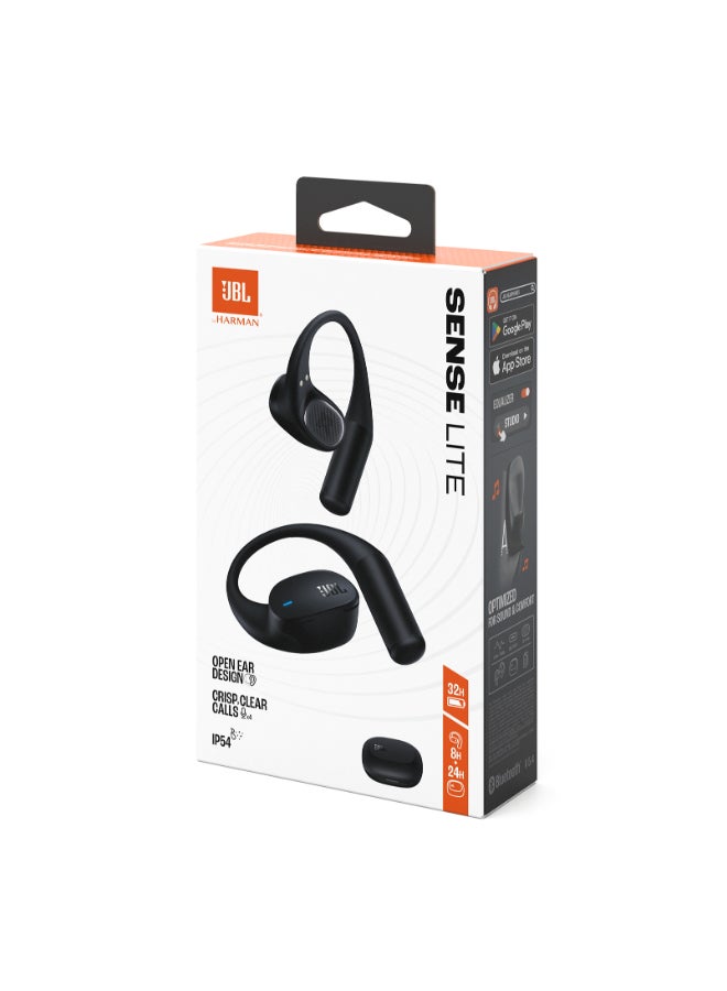 JBL Sense Lite Wireless Earbuds with Open Design and Ear Hook, JBL OpenSound Air Conduction Technology, 32 Hours Operation, Water & Dust Resistant IP54, Black black - Image 1