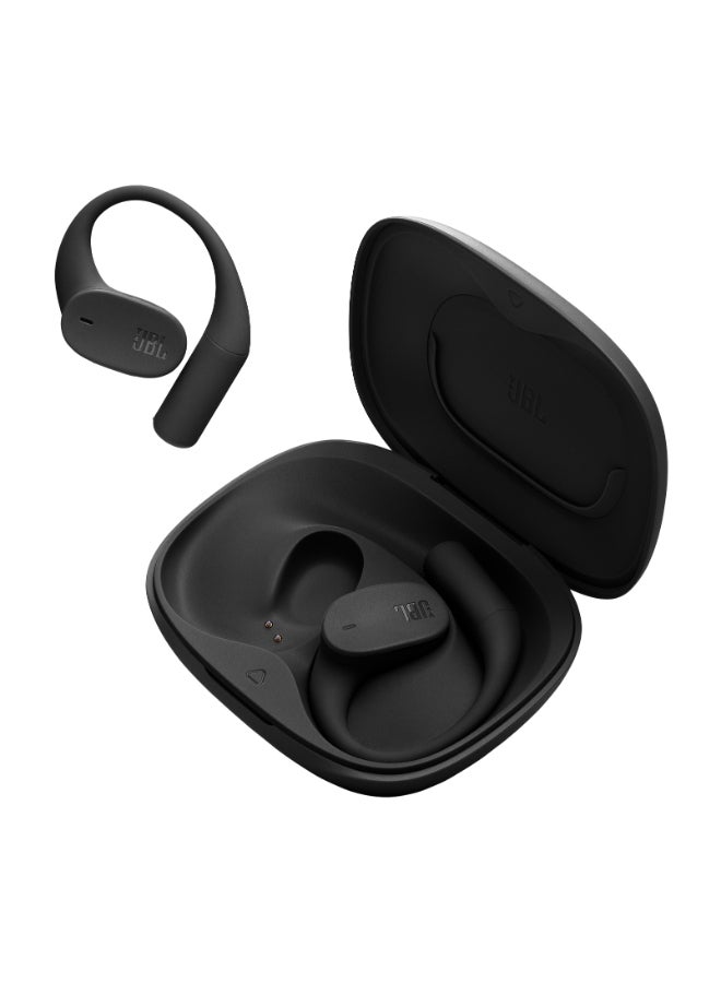 JBL Sense Lite Wireless Earbuds with Open Design and Ear Hook, JBL OpenSound Air Conduction Technology, 32 Hours Operation, Water & Dust Resistant IP54, Black black - Image 3