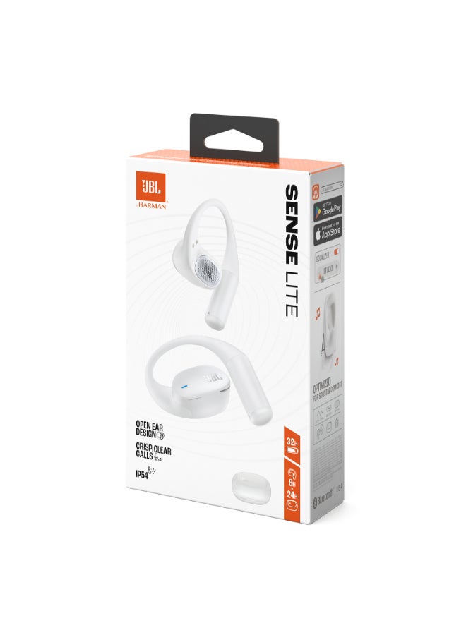 JBL Sense Lite Wireless Earbuds with Open Design and Ear Hook, JBL OpenSound Air Conduction Technology, 32 Hours Operation, Water & Dust Resistant IP54, White white - Image 1