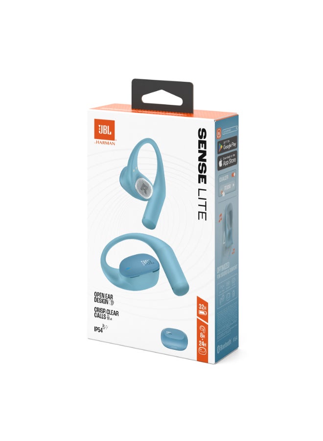 JBL Sense Lite Wireless Earbuds with Open Design and Ear Hook, JBL OpenSound Air Conduction Technology, 32 Hours Operation, Water & Dust Resistant IP54, Blue blue - Image 1