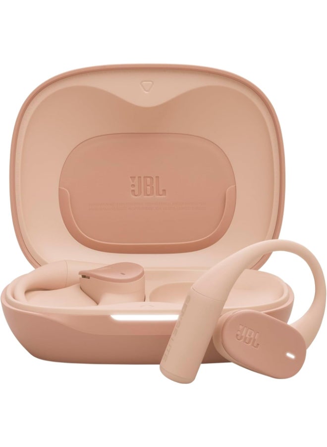 JBL Sense Lite Wireless Earbuds with Open Design and Ear Hook, JBL OpenSound Air Conduction Technology, 32 Hours Operation, Water & Dust Resistant IP54, Beg beige - Image 1