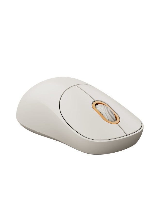 شاومي Wireless Mouse 3, Dual 2.4GHz and Bluetooth, Silent Click, Multi-Device Compatible - White - Image 4