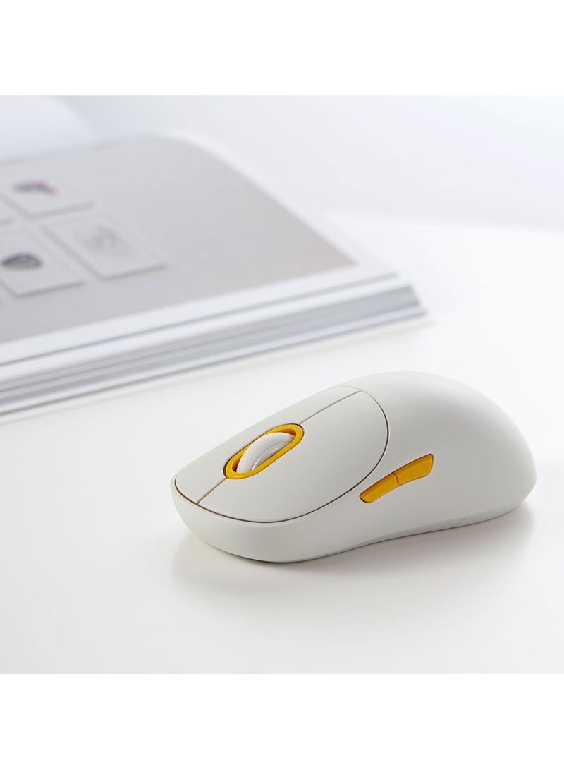 شاومي Wireless Mouse 3, Dual 2.4GHz and Bluetooth, Silent Click, Multi-Device Compatible - White - Image 5