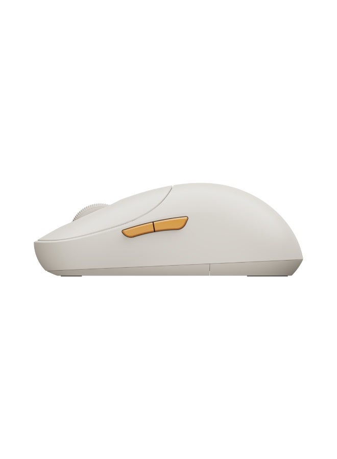 شاومي Wireless Mouse 3, Dual 2.4GHz and Bluetooth, Silent Click, Multi-Device Compatible - White - Image 3