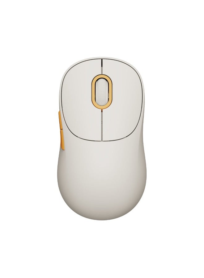 شاومي Wireless Mouse 3, Dual 2.4GHz and Bluetooth, Silent Click, Multi-Device Compatible - White - Image 2
