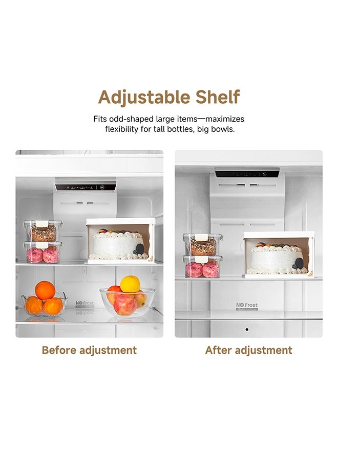 دريم ثلاجة - فريزر مزدوجة الباب بسعة 670 لتر إجمالي و 515 لتر صافي، بدون صقيع، تدفق هواء متعدد، فتح من اليمين، مقبض مدمج - Image 5