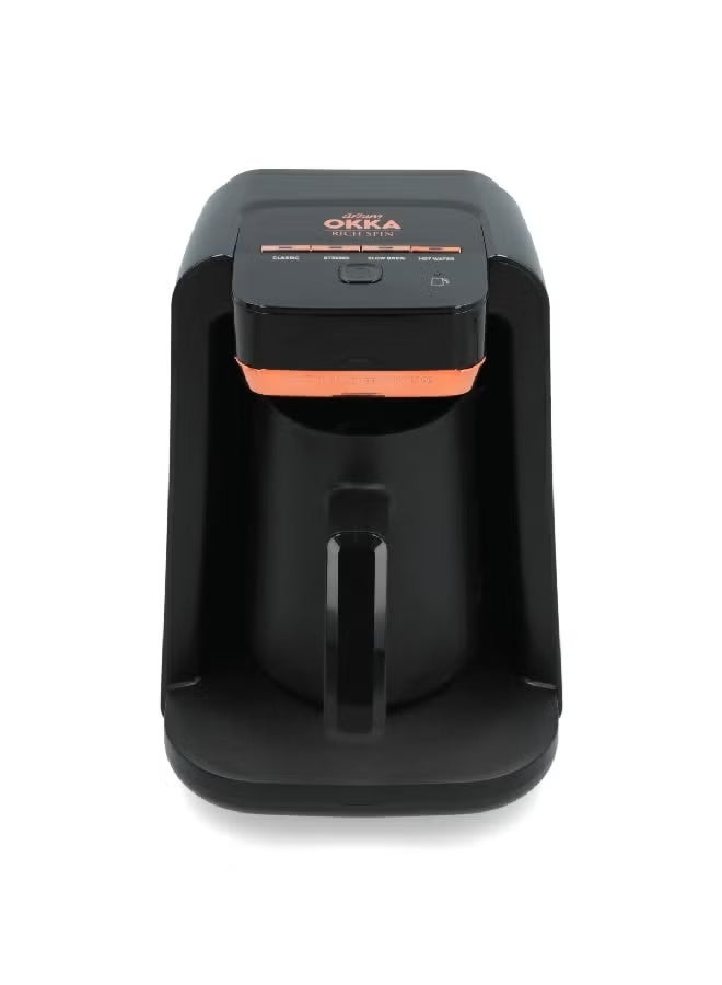 Arzum Rich Spin Adjustable Temperature Turkish Coffee Maker 1 L 800 W OK0016-R Black and Orange - Image 1