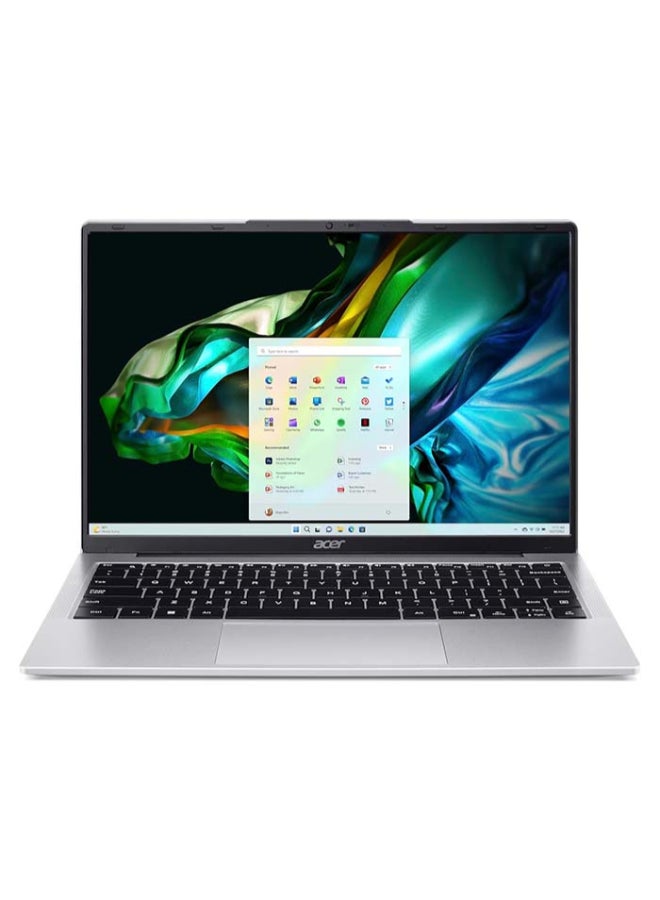 Acer Aspire Lite Laptop With 14 Inch WUXGA (1920x1200) Display, Core i3-355U Processor/8GB RAM DDR5/256GB SSD/DOS(Without Windows)/ English/Arabic Silver - Image 1