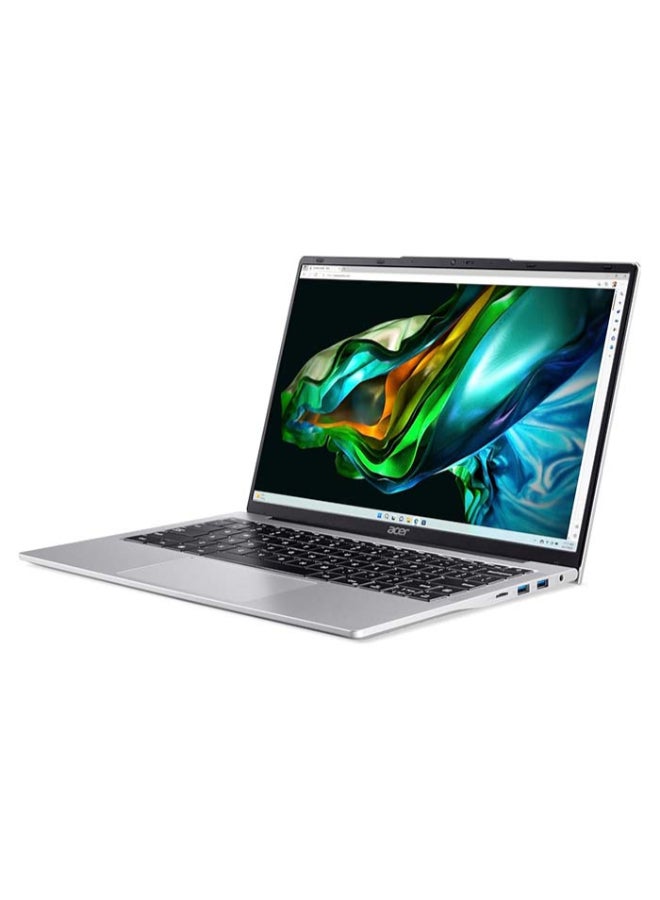 Acer Aspire Lite Laptop With 14 Inch WUXGA (1920x1200) Display, Core i3-355U Processor/8GB RAM DDR5/256GB SSD/DOS(Without Windows)/ English/Arabic Silver - Image 2