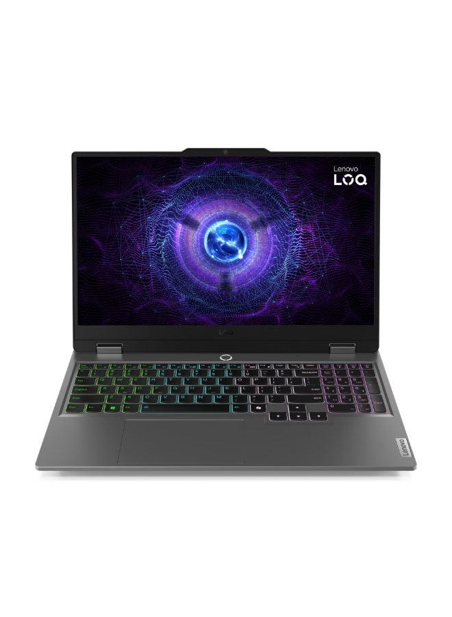 Lenovo LOQ 15IRX9 Gaming Laptop With 15.6 Inch Full HD (1920x1080) Display 144Hz, Core i7-13650HX Processor/16GB RAM DDR5/512GB SSD/6GB Nvidia GeForce RTX 3050 Graphics/DOS(Without Windows)/ English/Arabic Luna Grey - Image 1