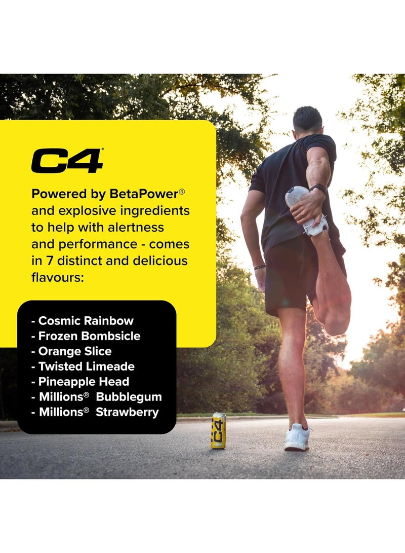 CELLUCOR C4 Performance Energy Drink Pre-Workout - Millions Strawberry - (Pack of 12) - Image 5