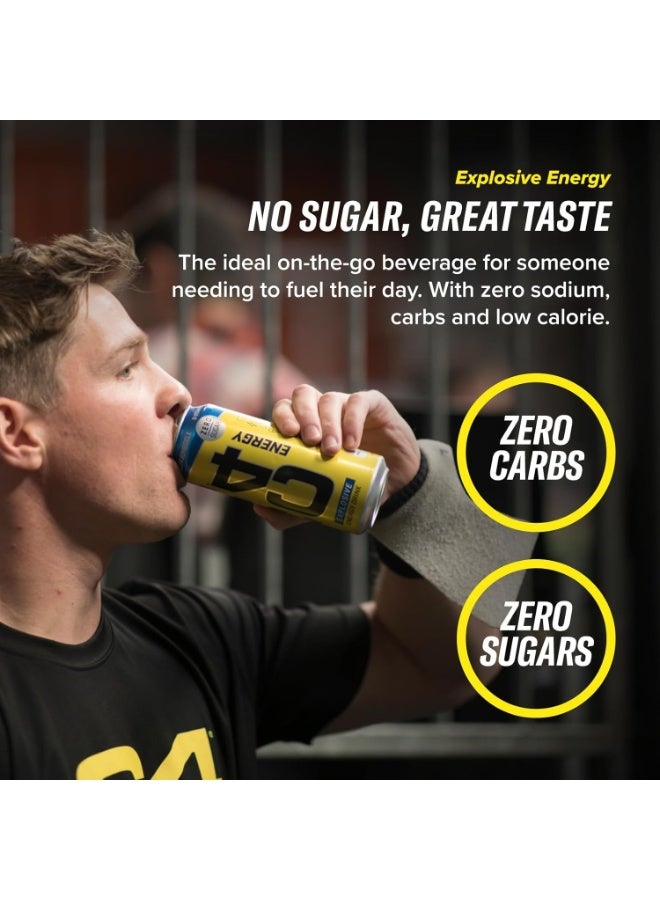 CELLUCOR C4 Performance Energy Drink Pre-Workout - Millions Strawberry - (Pack of 12) - Image 4