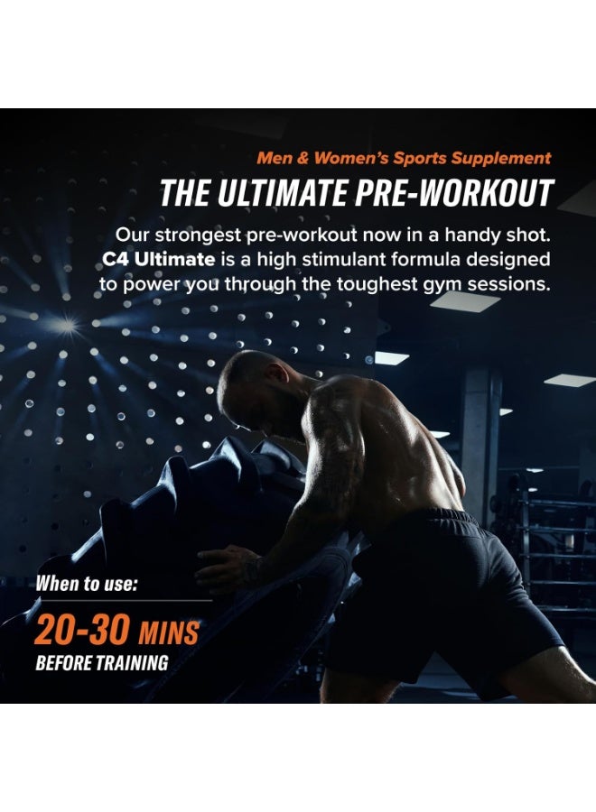 CELLUCOR C4 Ultimate Pre-Workout Shot - Mellions Apple - (Pack of 12) - Image 5