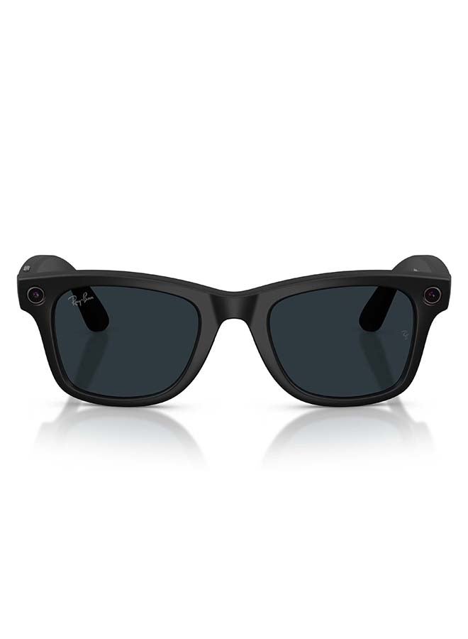 Meta RAY-BAN Wayfarer (Gen 2) Matte Black Frame Clear to Grey Transitions Lens Large High bridge Matte Black Clear to Grey Transitions - Image 2