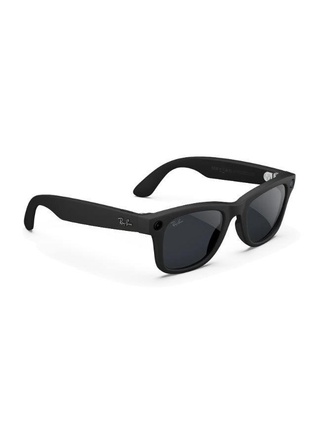 Meta RAY-BAN Wayfarer (Gen 2) Matte Black Frame Clear to Grey Transitions Lens Large High bridge Matte Black Clear to Grey Transitions - Image 3