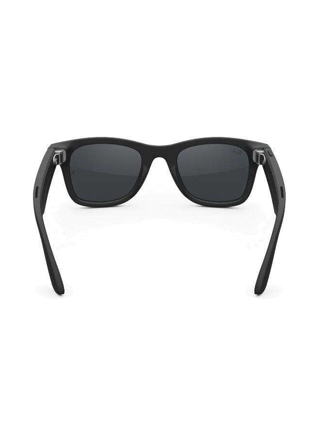 Meta RAY-BAN Wayfarer (Gen 2) Matte Black Frame Clear to Grey Transitions Lens Large High bridge Matte Black Clear to Grey Transitions - Image 4