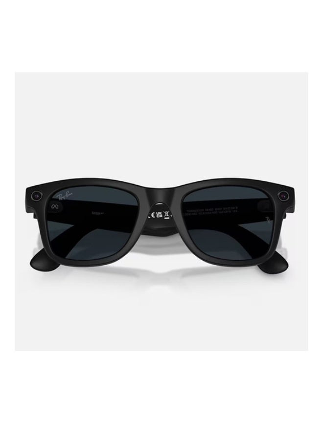 Meta RAY-BAN Wayfarer (Gen 2) Matte Black Frame Clear to Grey Transitions Lens Large High bridge Matte Black Clear to Grey Transitions - Image 5