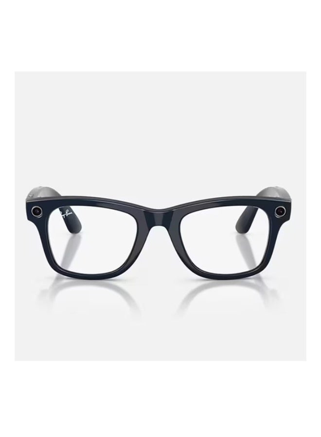 Meta Ray-Ban | Meta Wayfarer Large (Gen 2) - Frame Shiny Cosmic Blue Lenses Clear/Sapphire Transitions  RW4012 Shiny Cosmic Blue - Image 3