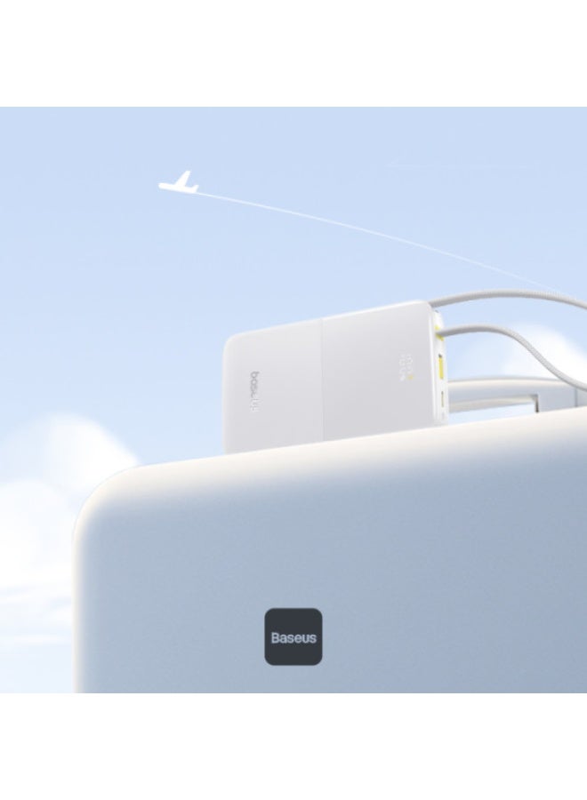 بيسوس بانك طاقة EnerFill Bipow2 Pro سعة 10000mAh – شحن سريع 22.5W USB-C PD، كابل مدمج، شاشة رقمية، معتمد من شركات الطيران - Image 3